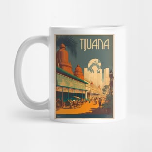 Tijuana Vintage Travel Art Poster Mug